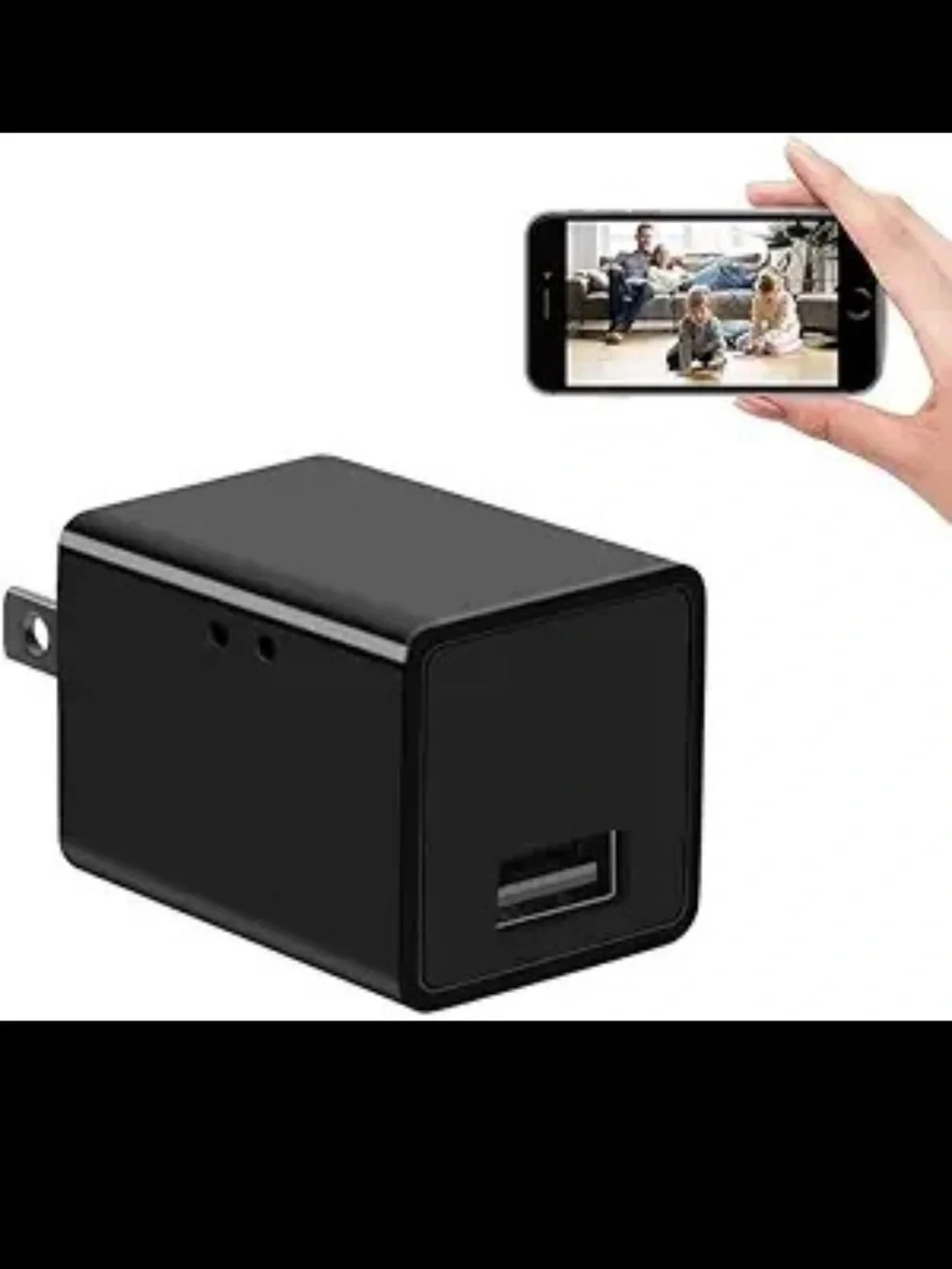 Wireless Smart Small 1080P Indoor USB Charger mini WiFi Security Camera charger